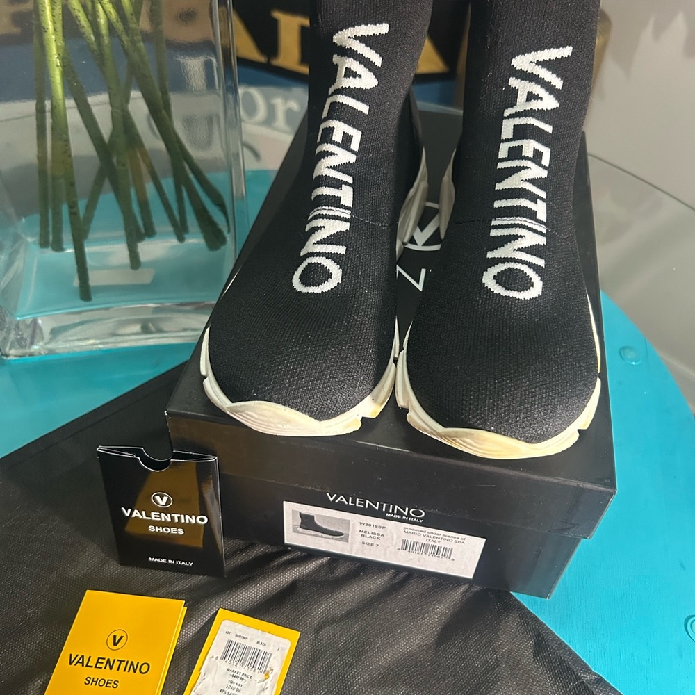 Valentino Black Sock Sneakers